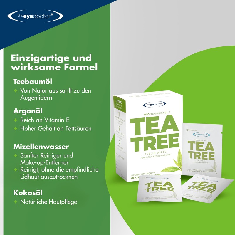 The Eye Doctor Tea Tree Oil Eye Cleaning Cloths -