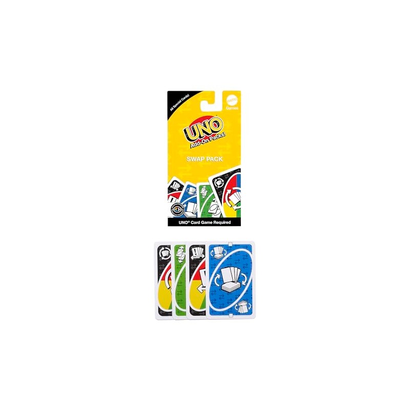 UNO Juego de Cartas Paquetes Complementarios, Expansión con Cartas Especiales