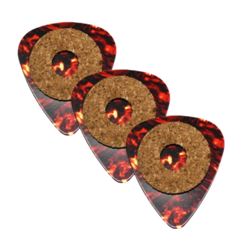 Clayton Cork Grip Standard Guitar Pick 3 Pack .50 mm
