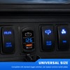 Car Rocker Switch Outlet with LED Voltmeter (USB+PD)