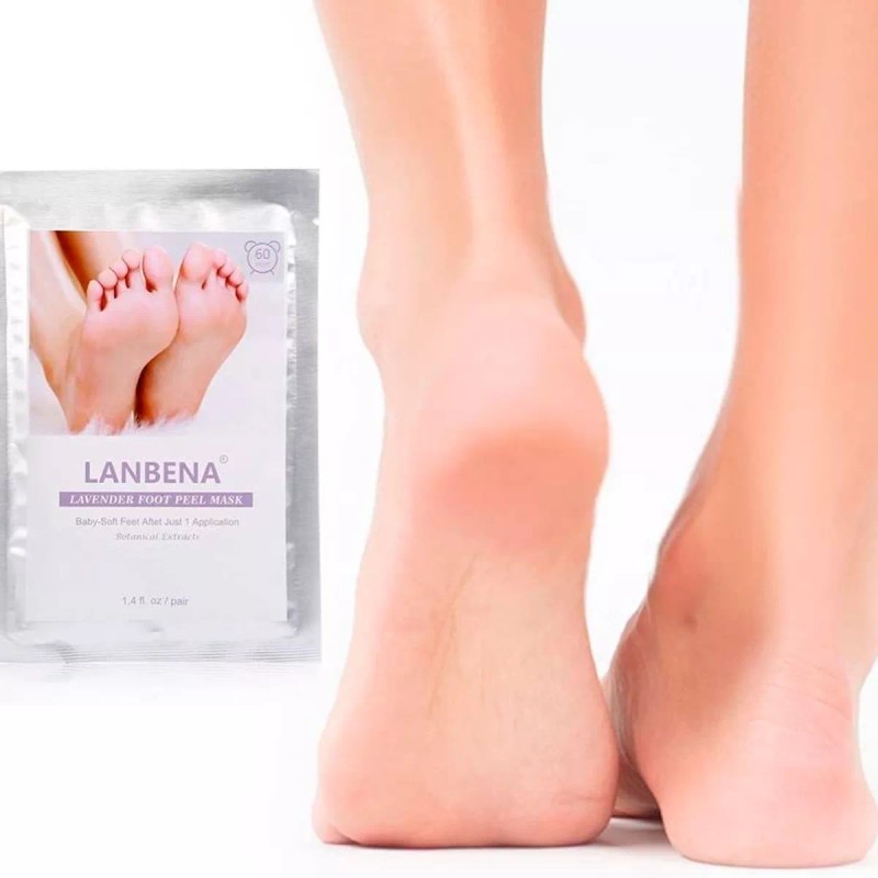 Lanbena Pack Mascarilla Exfoliante Pies Lanbena Elimina Piel Muerta