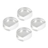 4pcs Transparent Door Stopper Soft Acrylic Door Holder Prevent Impact