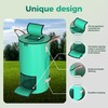 SPONDWILD Reusable Garden Yard Waste Bag – 14.39Gallon Breathable Thickened