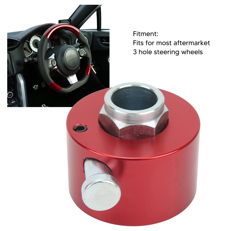 3/4in Shaft Steering Wheel Quick Release Disconnect Hub with Push