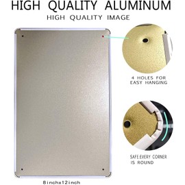 Payment is Due When Services are Rendered Metal Tin Sign, Payment Reminder for Hotel Private Venue Rust-Free Aluminum, Indoor/Outdoor Use 12x8 inch