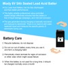 Miady 6V 5Ah Rechargeable Sealed Lead Acid Battery (2 Pack)
