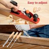 Dreyoo Woodworking Tools Include 4PCs 9.5in Wood Chisel Set with