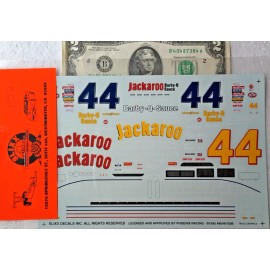 SLIXX 1/24 Water Decals NASCAR #44 JACKAROO Barby-Q-Sauce Barbecue Sauce So Fun