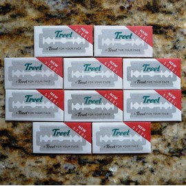 Treet 10 Treet New Steel Double Edge Razor Blades