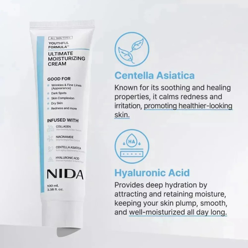 Crema Hidratante Extrema Original De Nida Youth Formula, 3 U