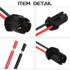 WMYCONGCONG 10 PCS T10 194 Pre-Wired LED Bulbs Female Socket