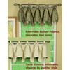 Today's Curtain Madison Reversible Button Valance 20" L, Sage