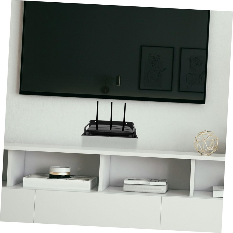 iplusmile Wall Mounted Router Holder Space Saving Projector Rack Cable
