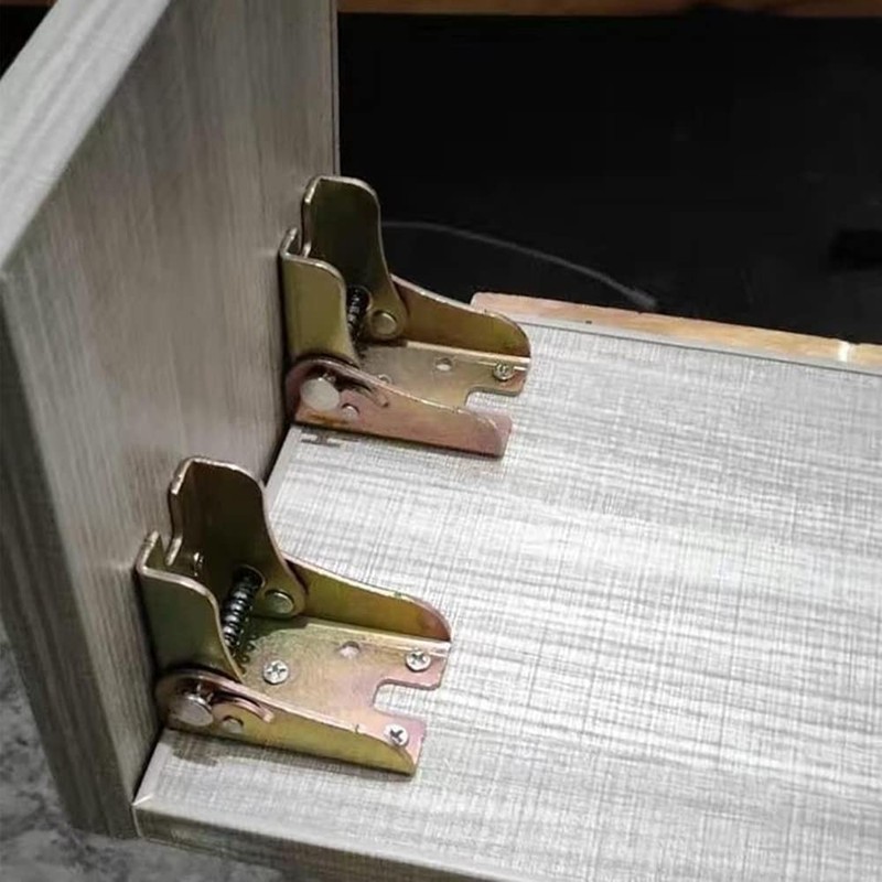 Pack of 4 Self-Locking Folding Hinge, Hinges for Table Legs,