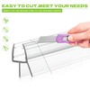 Shower Door Bottom Seal, 2-Pack PVC Strips with Sweep 36"