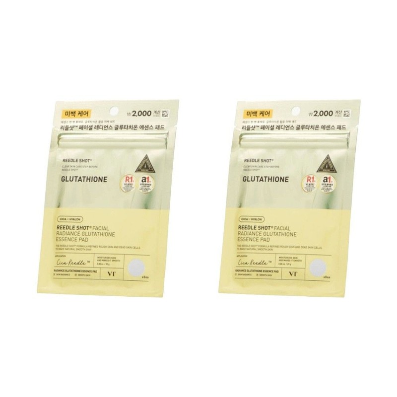 VT Riddle Shot Facial Radiance Glutathione Essence Pads, 8 pieces