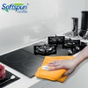 SOFTSPUN Microfiber Cleaning Cloths, 5pcs 40x60cms 340GSM Orange! Highly Absorbent