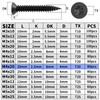 Pack of 80 M4 x 20 mm Wood Screws Stainless