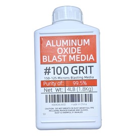 #100 Grit Aluminum Oxide Sandblasting Medium (4 Lbs/1.8 Kg) Fine Sandblasting Medium - Application: Used As Abrasive And Medium For Sandblasting Cabinets And Sandblasting Machines. (Purity 99.5%)