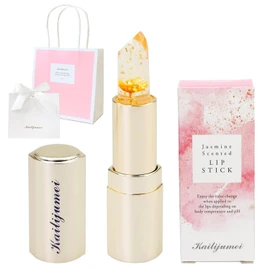 [np] [Constellation Engraving] Kailijumei Kailijumei Genuine Flower Lip Tient Magic Color Lipstick Gold Powder Filled Flower Lip Balm Lipstick Jelly Lipstick