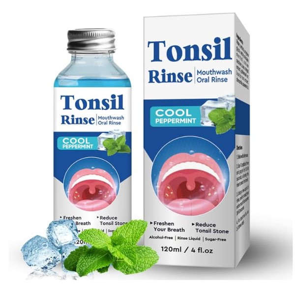 Tonsil Stone Remover, Natural Tonsil Stone Mouthwash, Alcohol Free Oral