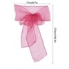 10Pcs Organza Banquet Chair Sash Exquisite Chair Bows Sashes for