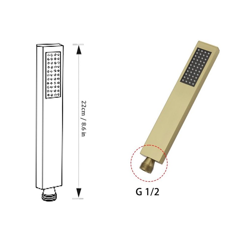 HXYHS Hand Shower Wand Handheld Shower Spray High Pressure Single