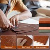 WEEKSUN A5 Leather Notebook, Round Buckle Magnetic Retro Executive Notebooks