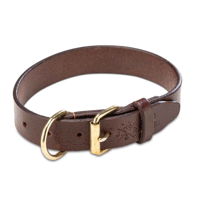 Jack & Russell Peter Original Buffalo Leather Dog Collar Sturdy
