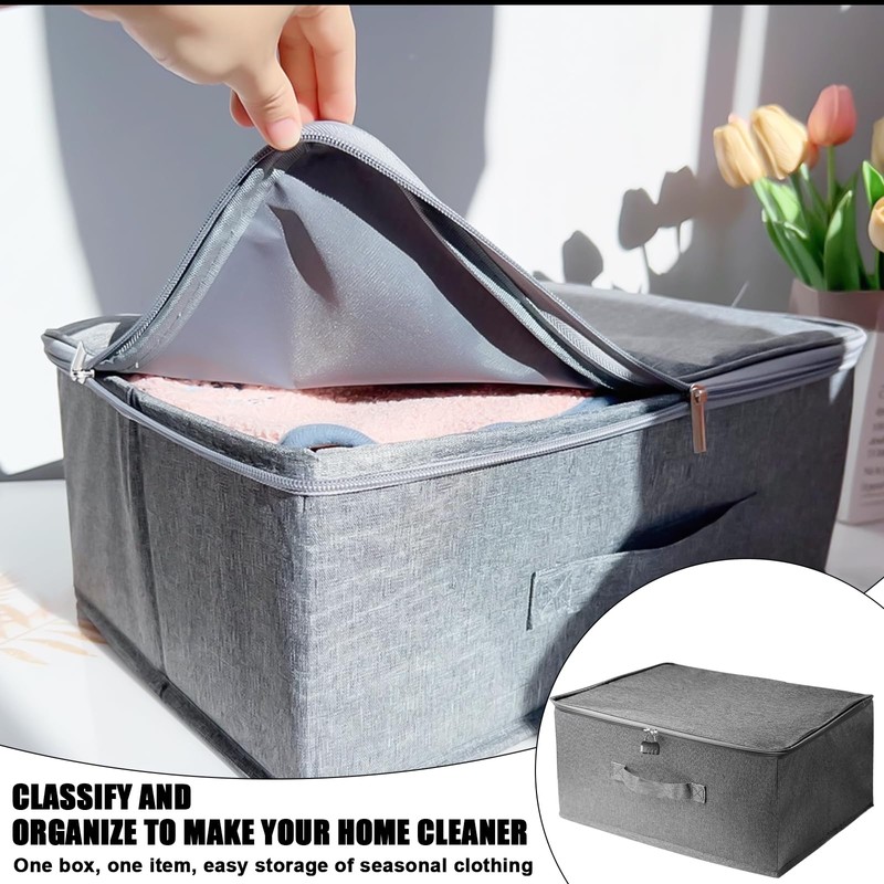 BAIFULAI Pack of 2 Lockable Boxes, Lockable Box with 2