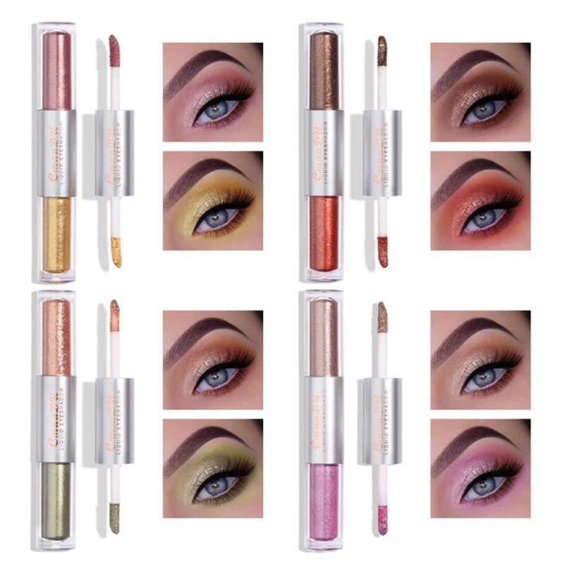 Holzsammlung 8 Pieces 16 Colours Liquid Glitter Eyeshadow Set Metallic