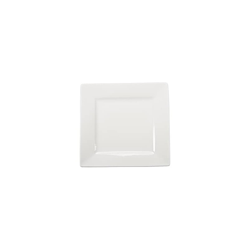 BIA Cordon Bleu 905162WS4SIOC White Square Plate, Set of 4,