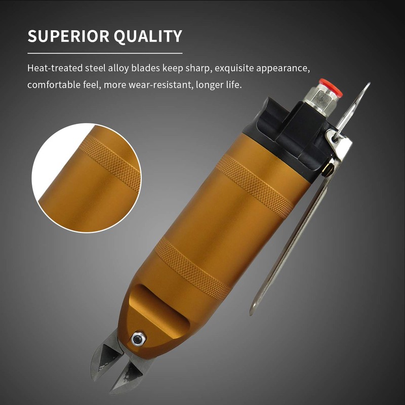 Pneumatic Air Crimping Pliers 2.0mm Iron Wire Shear Clamp Air
