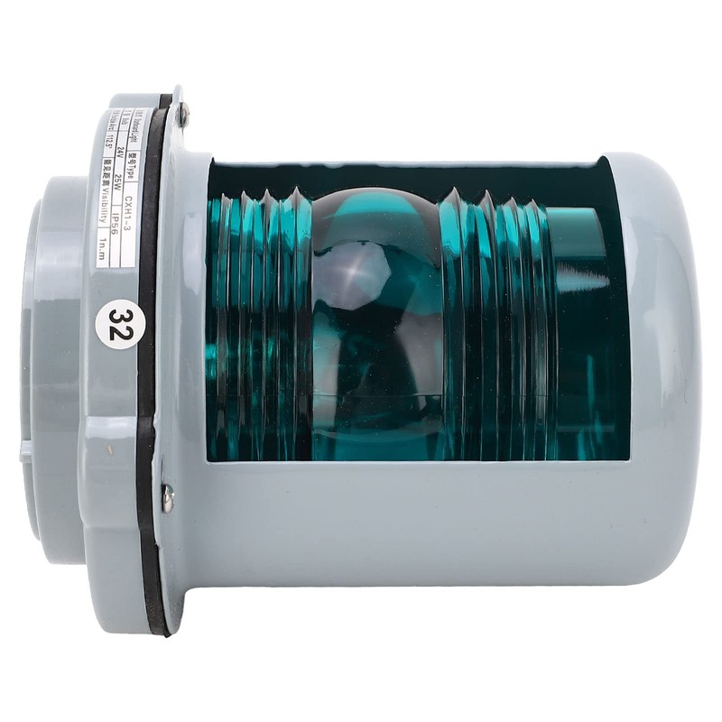 Luz de Navegación LED DC24V 25W Estribor Ancla Verde Mástil