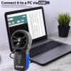 AIOMEST HVAC CFM 풍속계 풍속/기류 속도를 측정하는 AIOMEST 휴대용 기류계