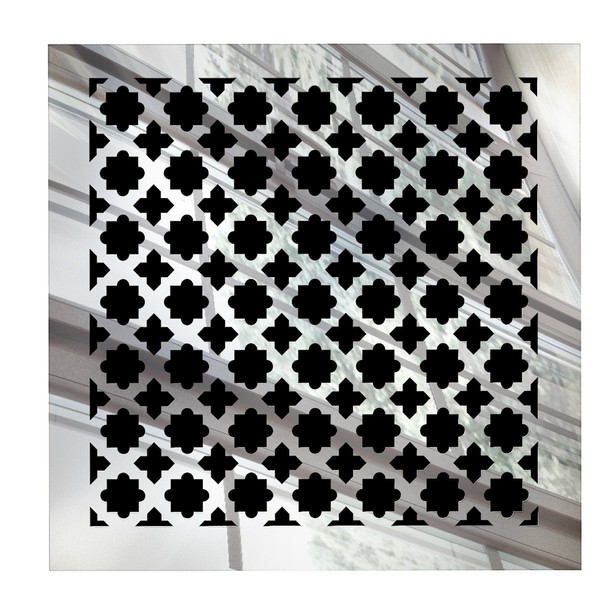 SABA Fiberglass Decorative Grille Vent Return Register Easy Air Flow Venetian Style Cover 6 inch x 6 inch (8" x 8" Overall). for Walls and Ceilings (not for Floor use), Mirror Finish