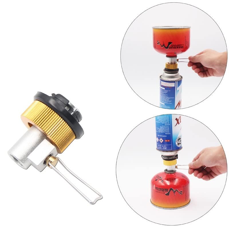 Conversion Adapter Camping Gas Stove Adaptor Valve Canister Gas Convertor