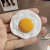 2 PCS Resin Fried Egg Refrigerator Magnet, 3D Egg Home