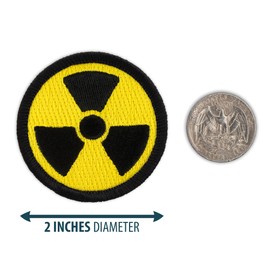 Nuclear/Radioactve Patrol Patch - 2" Diameter Round Embroidered Patch (Hook-Fastener)