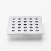 HOLGE 3.75 Inch Square Shower Drain Cover 95MM Floor Drain