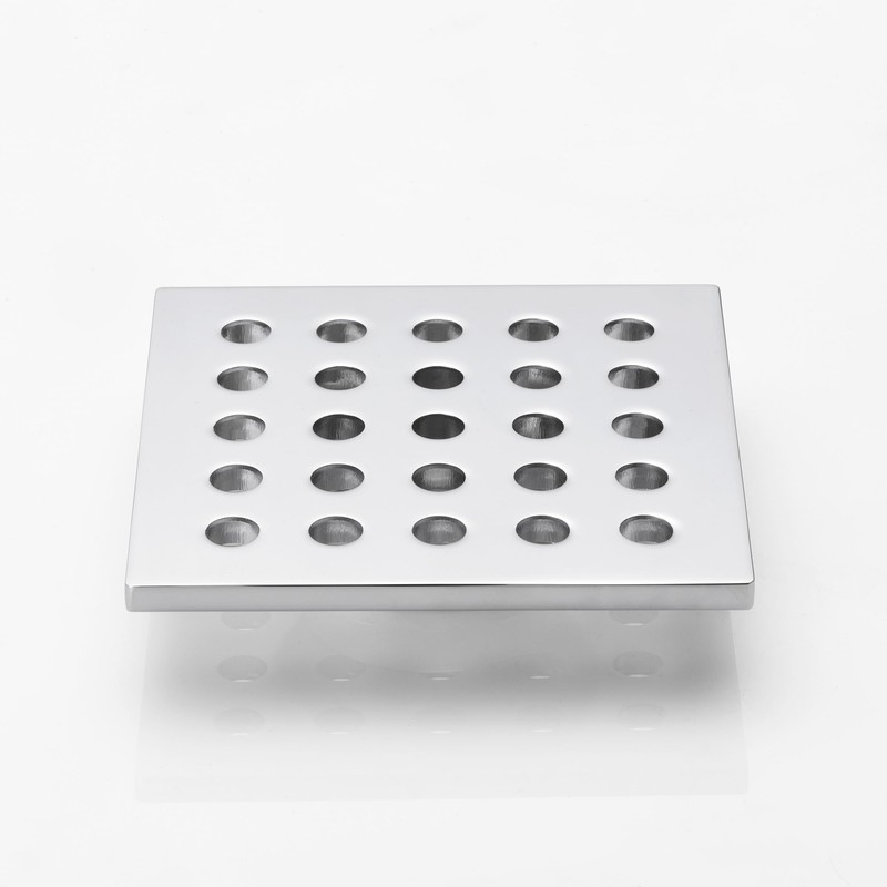 HOLGE 3.75 Inch Square Shower Drain Cover 95MM Floor Drain