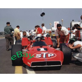 Unbranded Mario Andretti STP #1 1970 Indy 500 Finished 6th Racing Photo 8X10 Print