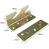 4 PCS Heavy Duty Bed Rail Brackets,Bed Hinges Sets,Bed Frame