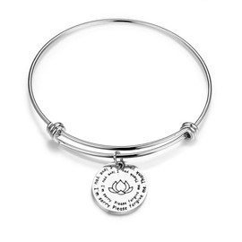 Detailed Ho'oponopono Prayer Bracelet I'm Sorry Please Forgive Me Thank You I Love You Spiritual Bracelet (bracelet)