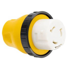 RecPro RV Power Cord Adapter | 15 Amp Male to 50 Amp Twist Lock Female