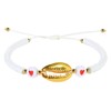 C·QUAN CHI Colorful Heishi Bracelets Women Gold Shell Adjustable Wrap