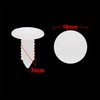 sourcing map Universal 6 mm Hole Diameter White Plastic Car