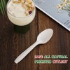 Eco-Friendly Compostable Spoons 150 Pieces Disposable Spoons Made from Starch