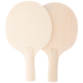 Toddmomy 2pcs Diy Table Tennis Racket Pong Rackets Painting Wood Toy Paddle Bundle Game Paddle Rackets Table Tennis Bats Kids Racket Game Diy Education Toy Student Wooden Trainer Pingpong