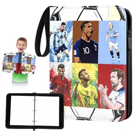 Football Collector's Album Cards, 50 Pages 400 Cards Capacity, Football Card Folder, Football Card Holder, Football Cards Collecting Album, Football Trading Cards Album, for Football Cards, Poker,